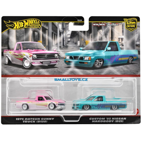 Datsun Sunny Truck (B120) a Nissan Hard Body (D21) Custom Hot Wheels